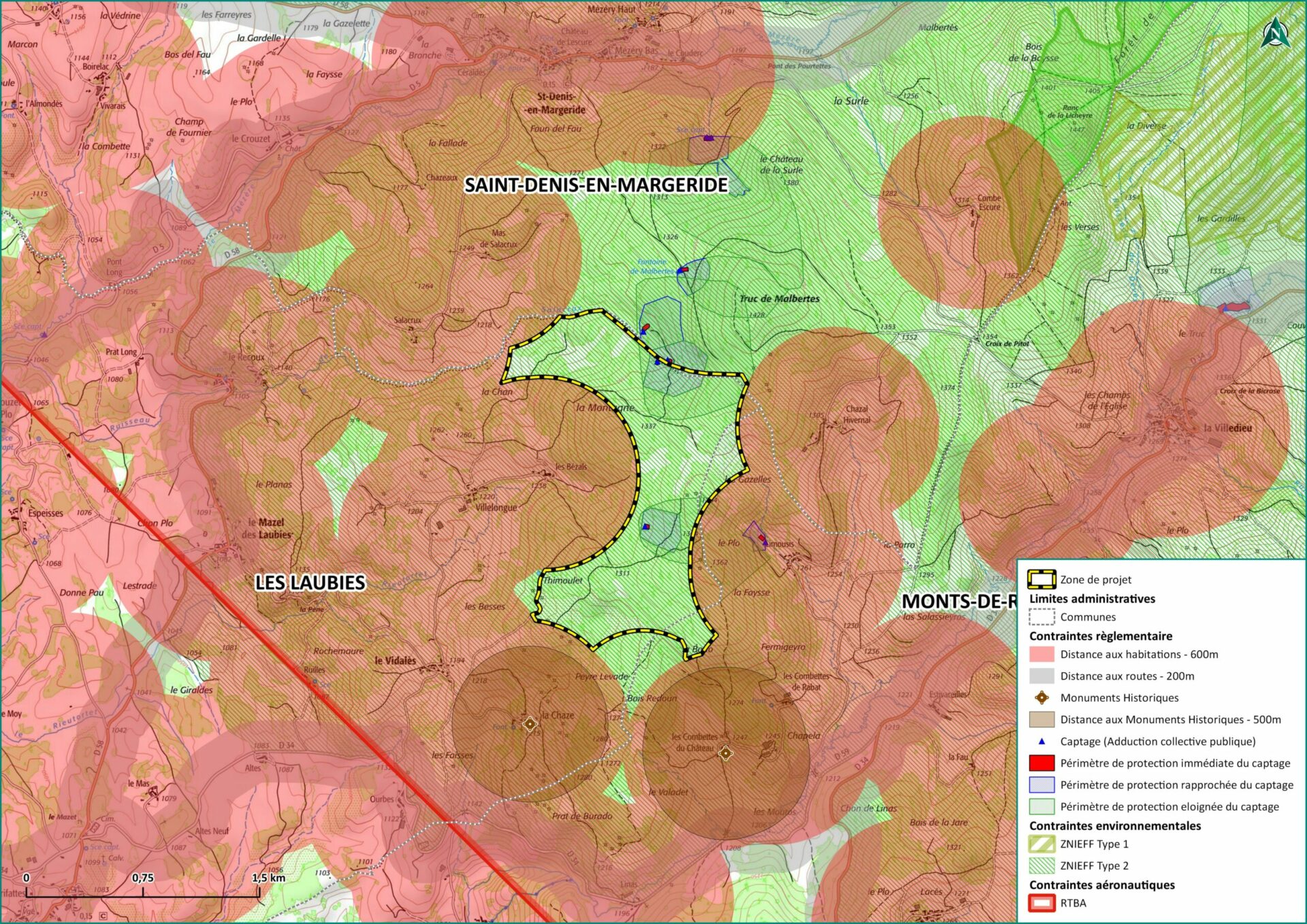 carte des contraintes